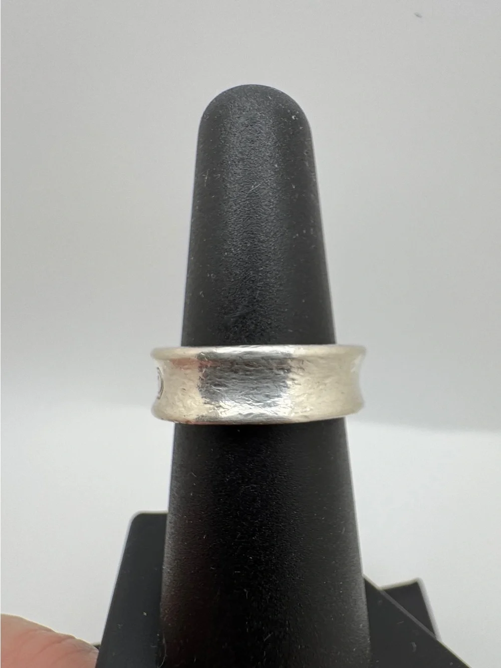 Tiffany & Co. 1837 Sterling Silver 925 Concave Band Size 6 - 6.5